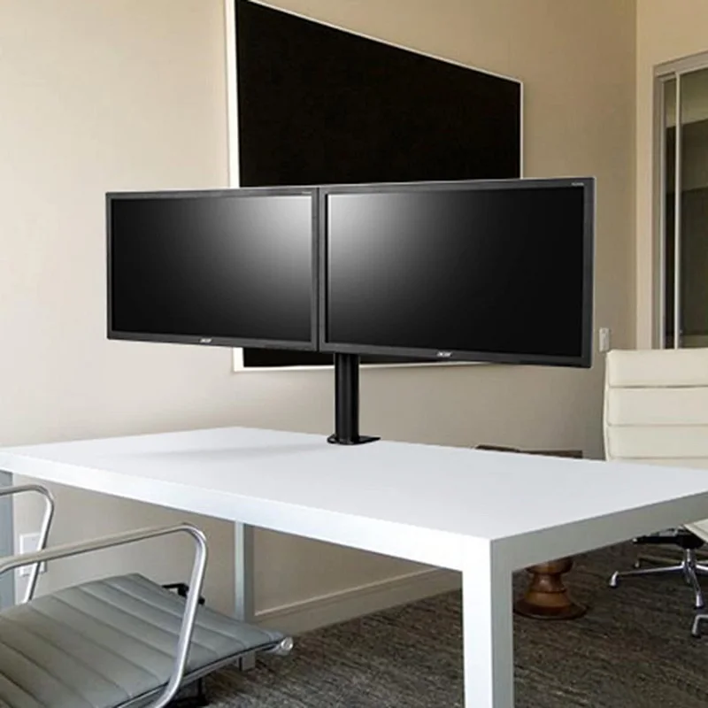 Настольная подставка для двух ЖК мониторов регулируемый кронштейн телевизора