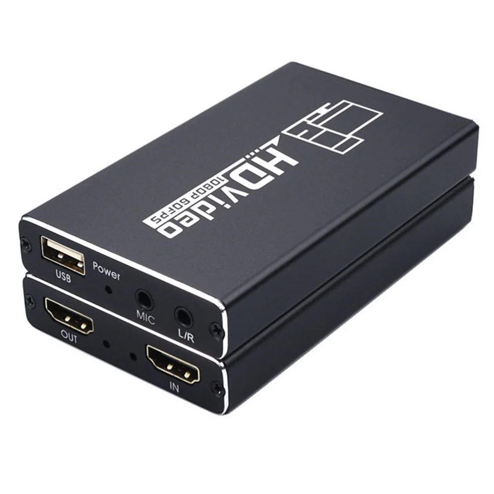 1080P 60 кадров в секунду HDMI записывающее устройство USB для видеосъемки игра Webcast