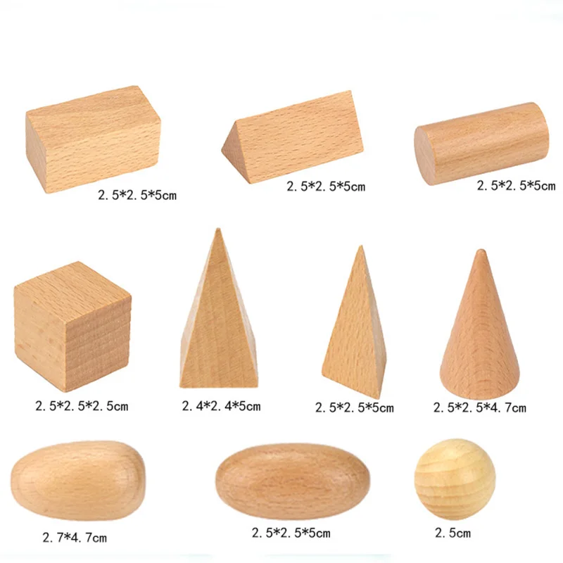 

Wooden geometry shape learning math teaching aids preschool children early education building blocks educational toys