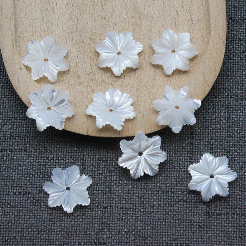 5 звёзд натуральная перламутровая окрашенная Снежинка пятилепестковая звезда