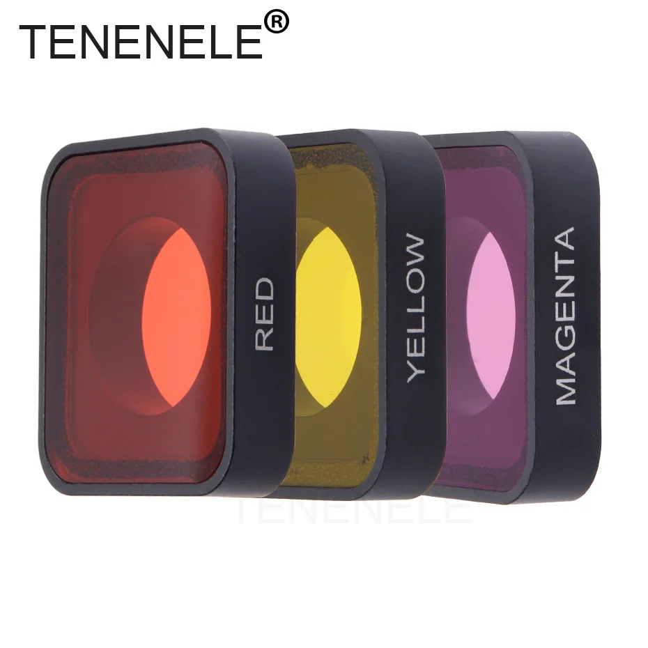 Red Yellow Magenta Hero5/Hero6 поляризации UV ND 4, 8 16 Камера фильтры для GoPro Hero 5/5 черный/6/ красный Желтый Пурпурный фильтр для дайвинга аксессуары - Цвет: Red Yellow Magenta