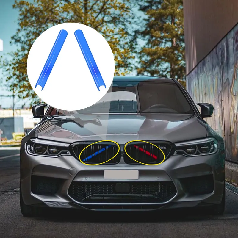 

Front Kidney Grille Cover Frame Trim Strips For BMW F20 F21 F22 F23 F30 F31 F32 F33 F44 F45 1 2 3 4 Series M Sport Style Sticker