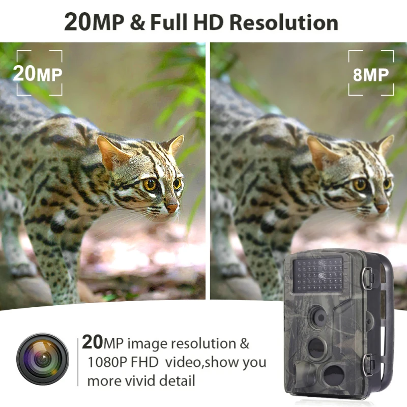 HC802A охотничья камера 16MP 1080P наблюдения за дикой природой фотоловушка