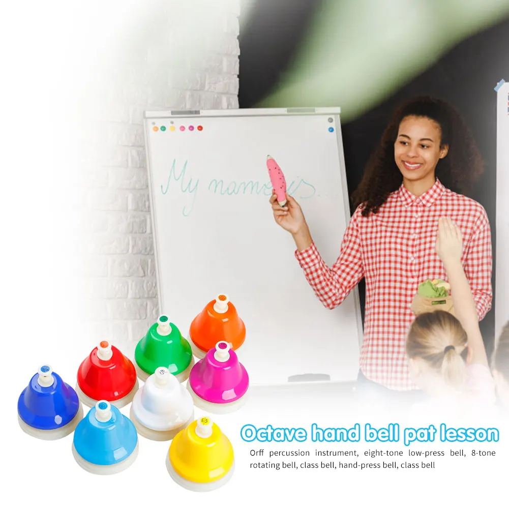 

Musical Toy Kids Early Education Hand Bell Musical Small 8 Notes Musical Instrument Enjoyable Instrument Supplies