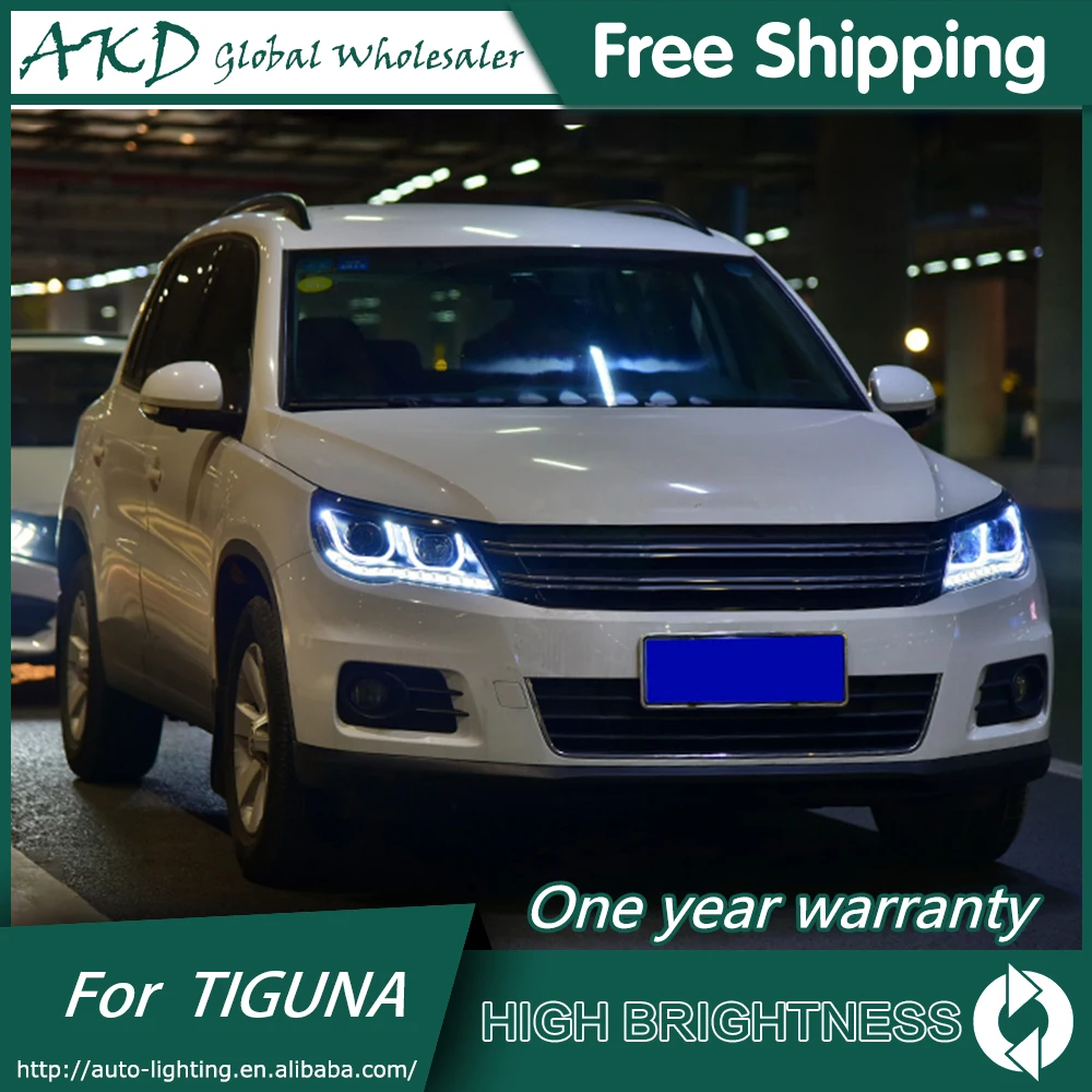 Фары для автомобиля VW Tiguan 2009 2012 DRL дневные ходовые огни Головной фонарь