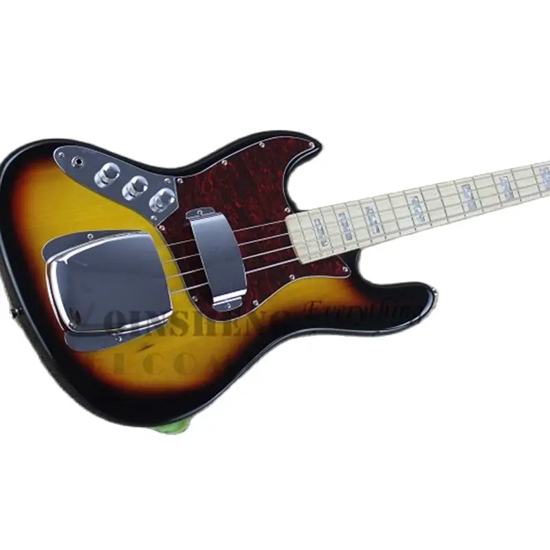 

Presell Factory Custom 4 Strings Lefthand Guitar Bass Jaz Bass Sunburst Basswood Body Ironclad Bridge