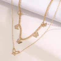 vg 6ym femme gold butterfly necklaces for women bohemian star chokers necklace 2021 bijoux collar fashion jewelry party gift