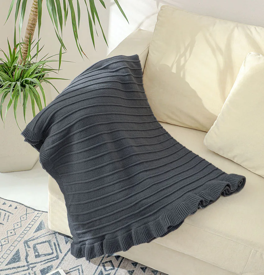 

Baby Toddler Knitted Bedspread Picnic Blanket Cobija Cobertor Tent Hiking Quilt