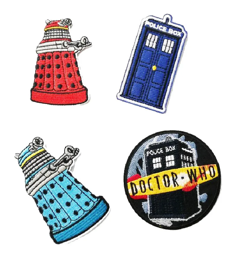 Нашивки с логотипом Doctor Who стильная вышивка ткань нашивкой и клеем на