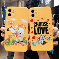 punqzy funny gifts sheep art dog my life is crap phone case for iphone 12 pro max xr 13 11 pro max xs 6s 7 plus shell tpu cover