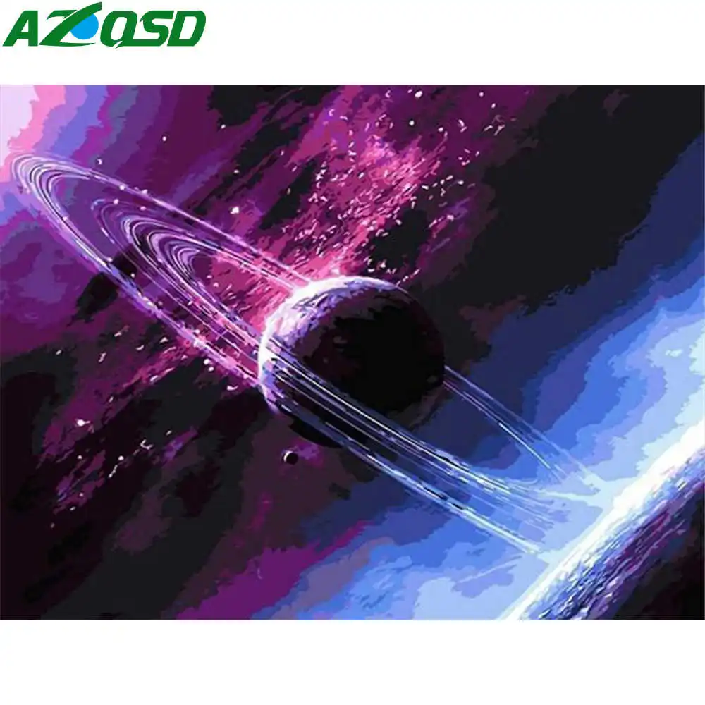 

Набор для рисования по номерам на холсте, со звездным небом