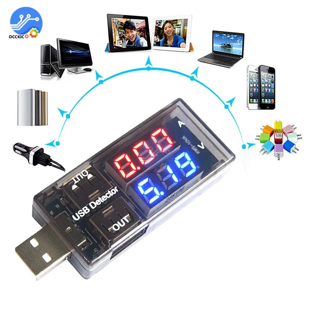 Высокое качество двойной USB ток тестер напряжения метр usb зарядный детектор Тестер батарея Вольтметр Амперметр зарядное устройство Доктор