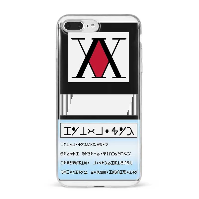 Милый мягкий силиконовый чехол HXH для телефона в стиле аниме Hunter X 3 iPhone 6s 7 8 Plus XR XS