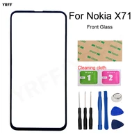 For Nokia X71 Front Glass Touch Panel  No Touch Screen  New 6 39 X71 Outer Glass Mobile Phone Repair Parts