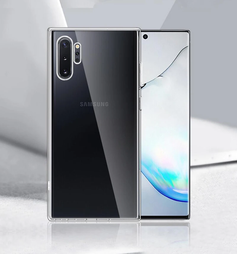 Для samsung Galaxy Note 10 Plus чехол S10 S11 тонкий прозрачный ТПУ силиконовый прозрачный мягкий чехол для samsung Note 10+ чехол для телефона