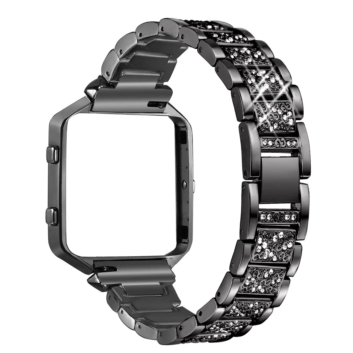 Oulucci нержавеющая сталь для Fitbit Blaze полосы с рамкой ремешок для часов сменный ремешок аксессуар ремешок для Fitbit Blaze ремешок
