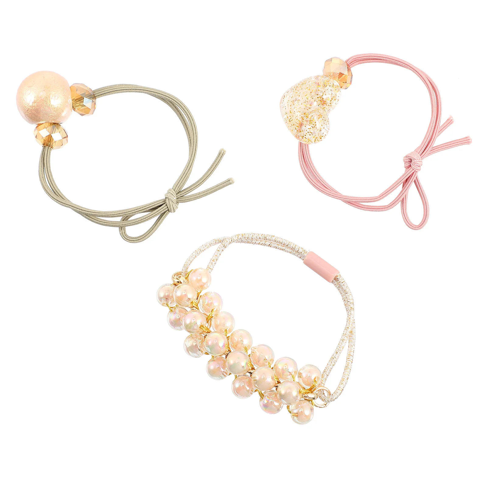 

9 шт элегантные жемчужные кольца для волос конский хвост веревки для волос женские аксессуары для волос