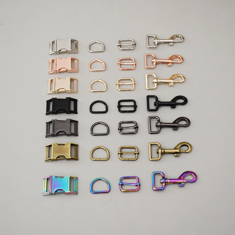 1 Suit 25mm Retailing Adjust buckle Manufacturer Zinc Alloy High Quality Plated Metal Diy Pet Collar Leash Set Parts 7 Colour | Дом и сад