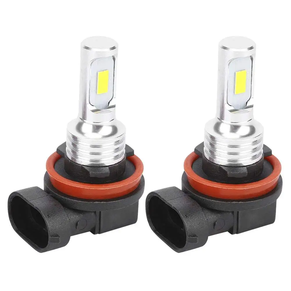 2 шт. супер яркий H8 H11 80 Вт 3570 2SMD 3000K желтый светильник DC12V 24V противотуманные лампы