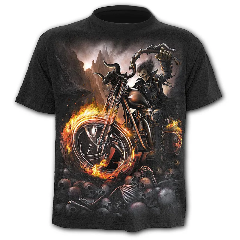 Sondirane/Полиэстеровые футболки с 3D принтом крутого человека катающегося на