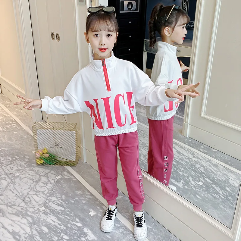 

Bat Shirt Spring Summer Children's Clothes Baby Girls Sweatshirts + Pants 2pcs/Set Kids Costume Teenage Clothing High Quality
