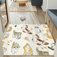 cute cats home front door mat kitchen bedroom bathroom living room carpet pvc anti slip mat silk loop custom entrance door mat