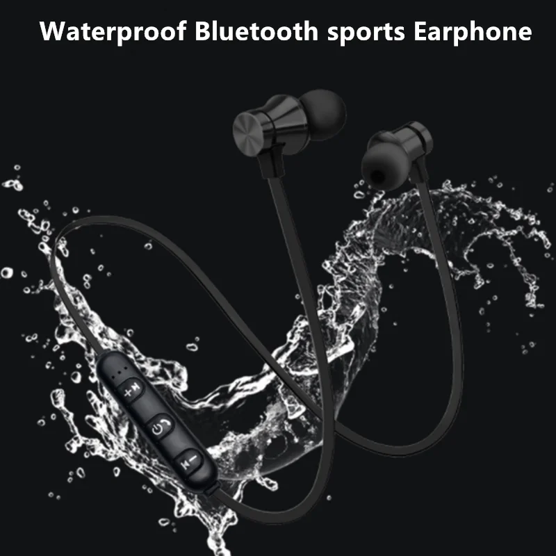 Bluetooth спортивные наушники, гарнитура, водонепроницаемый 4,2 Магнитный микрофон для iPhone X XS Max 6 8 samsung S8 S9 huwai p20