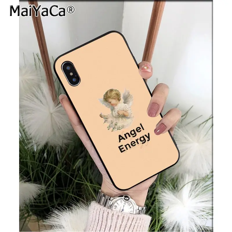Мягкий высококачественный чехол MaiYaCa Renaissance angels Cupid из ТПУ для телефона Apple iPhone 8 7 6 6S Plus X XS MAX 5 5S SE XR