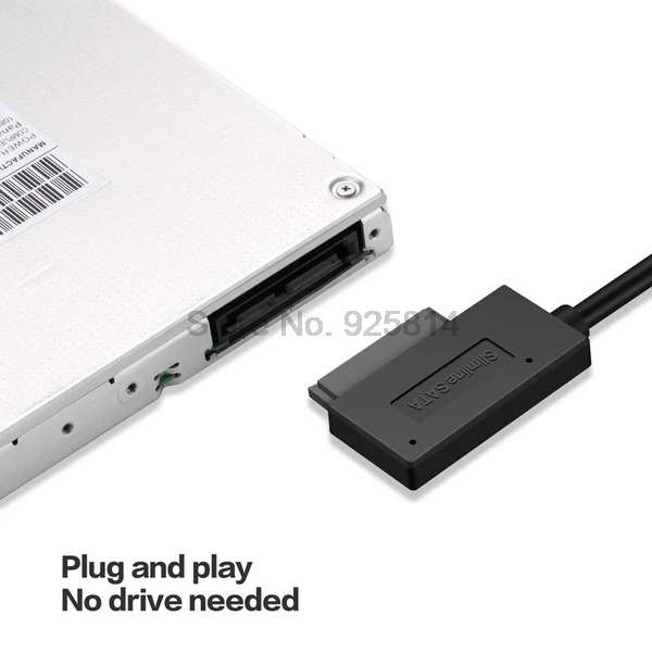 Dhl или fedex 100 шт. USB 2 0 на Mini Sata II 7 + 6 13 контактный адаптер кабель преобразователь для