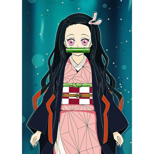 

Demon Slayer Kimetsu Anime Poster Modern Canvas Painting Wall Art HD Print Pictures Modular Nordic Style Home Decor Living Room