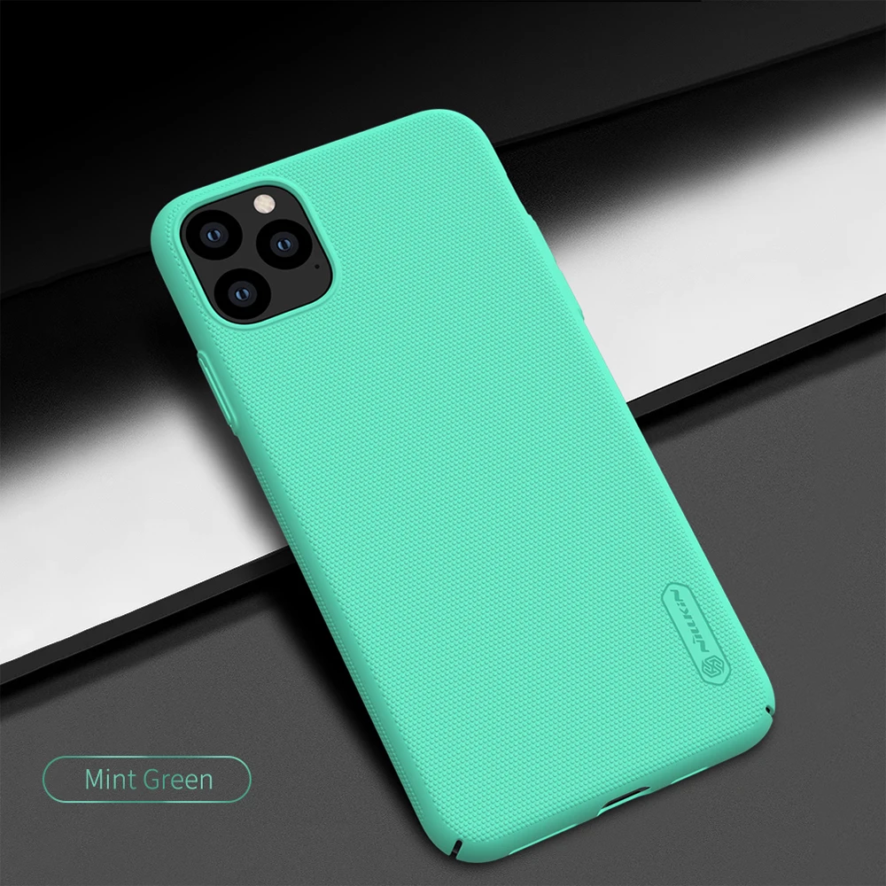 Nillkin для iPhone 11 чехол с матовой поверхностью Защита жесткого диска на заднюю панель для iPhone 11 Pro Max w/Подарочный держатель для мобильного телефона