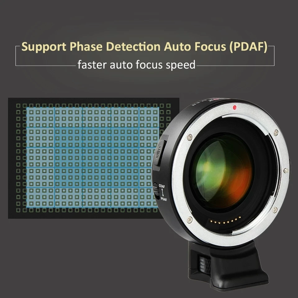 

Viltrox EF-E II Auto Focus Reducer Speed Booster Lens Adapter for Canon EF EOS Lens to Sony Camera A9 A7 II A7RIII A7SII A6500