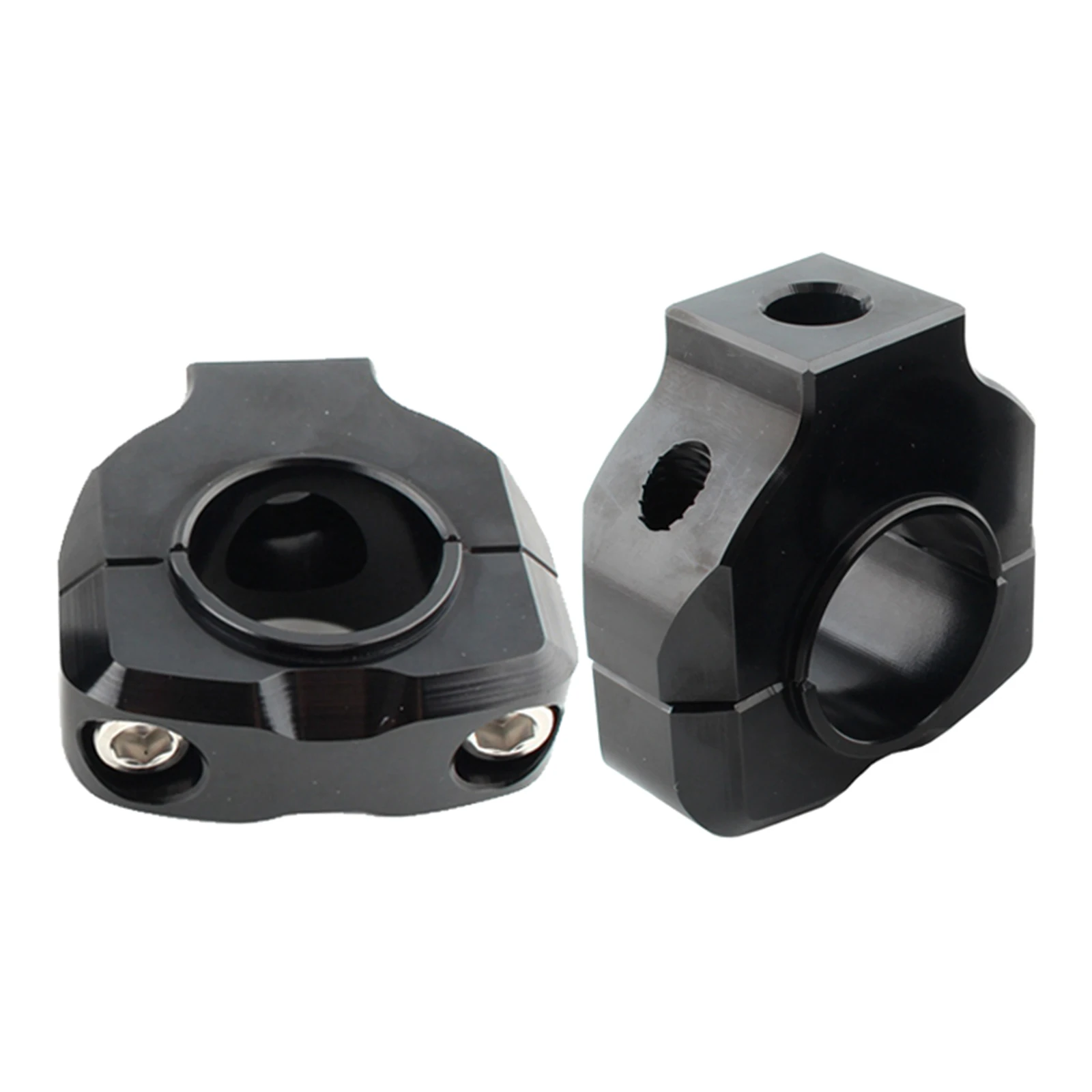 

1 Pair Motorcycle 28mm 1/8inch Modified Handle Bar Riser Clamp Monut Lifter Bar Riser Adapter, CNC aluminum alloy