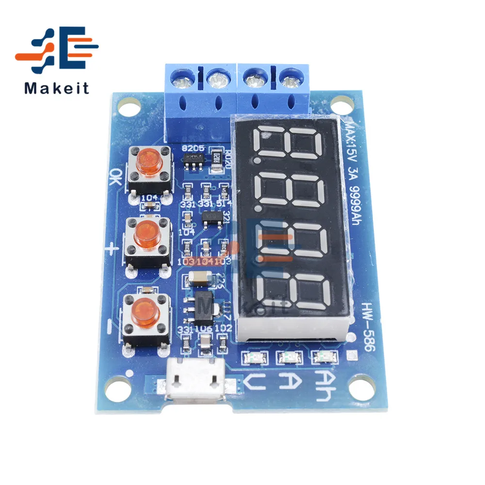 LED Digital Display ZB2L3 Battery Tester 18650 External Load Lithium Test Resistance Lead-acid Capacity Discharge Meter | Электронные