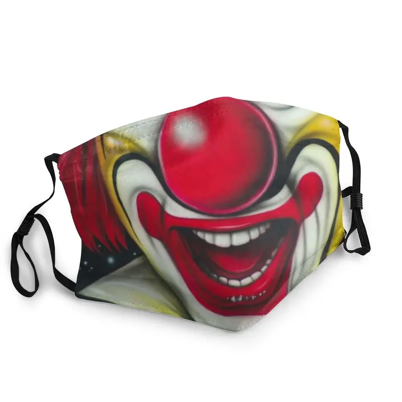 

Забавная клоунская маска для лица, дышащая маска для взрослых, мужская маска против запотевания, защитный респиратор Приглушает