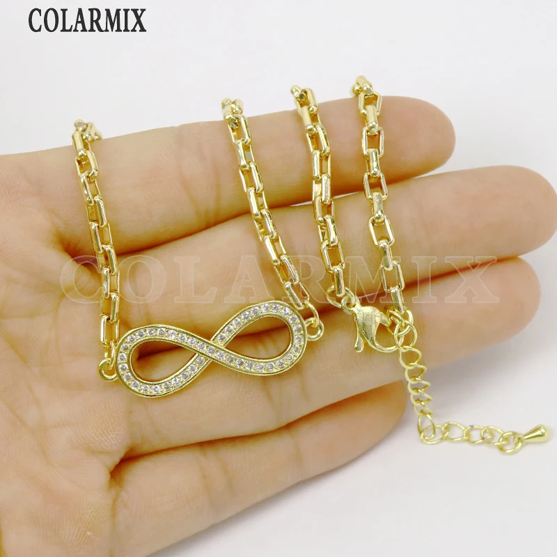 3 Pcs Zircom Pendant necklace Handmade 18k gold Plated Gold jewelry 7697 | Украшения и аксессуары