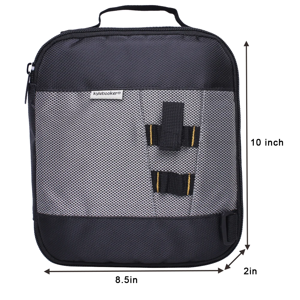 10” x8.5” x 2” Black Soft Bait Binder Bag Fishing Lure Storage Wallet Plastics Tackle Box for Worms and Jigs | Спорт и
