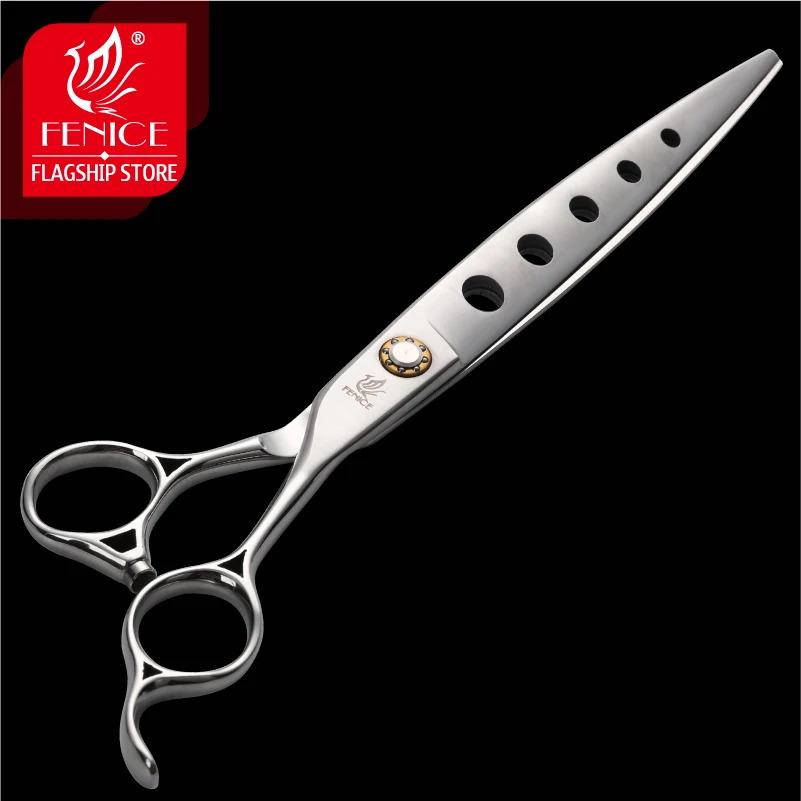 Fenice Professional Grooming Dog Hair Cutting Scissors 7.0/7.5/8.0 inch Shear for Groomer Dog Beautician Japan 440C