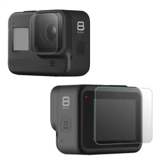 Защитная пленка для экрана из закаленного стекла с защитной крышкой объектива