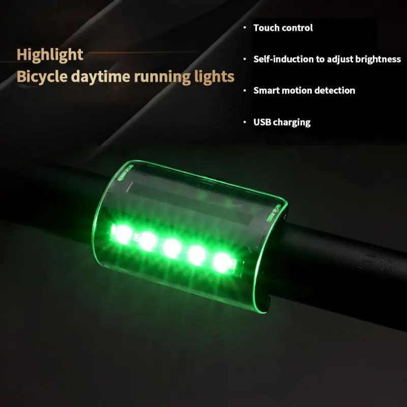 

Smart Induction Bicycle Rear Light Auto Start Stop Bike Tail Light USB Rechargeable Safety Warning Taillight Bicycle Accessories