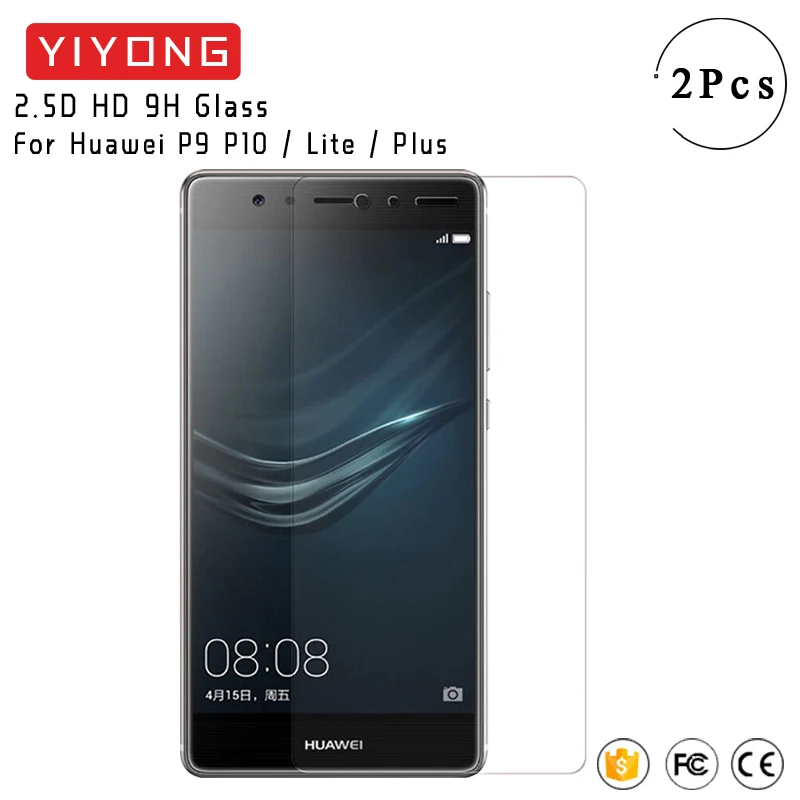YIYONG 2.5D HD прозрачное стекло для Huawei P10 P9 Lite Plus Pro Закаленное Защитная пленка экрана