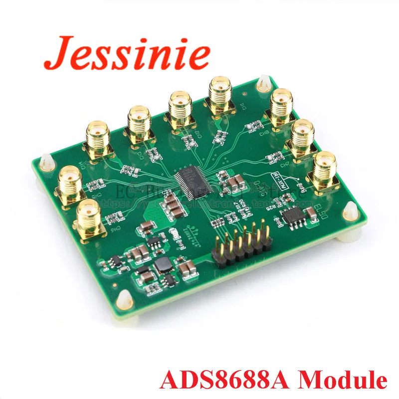 Модуль сбора данных ADS8688A 16 бит SAR ADC 500 кбит/с один/Биполярный вход 8-канальный DC 3 в