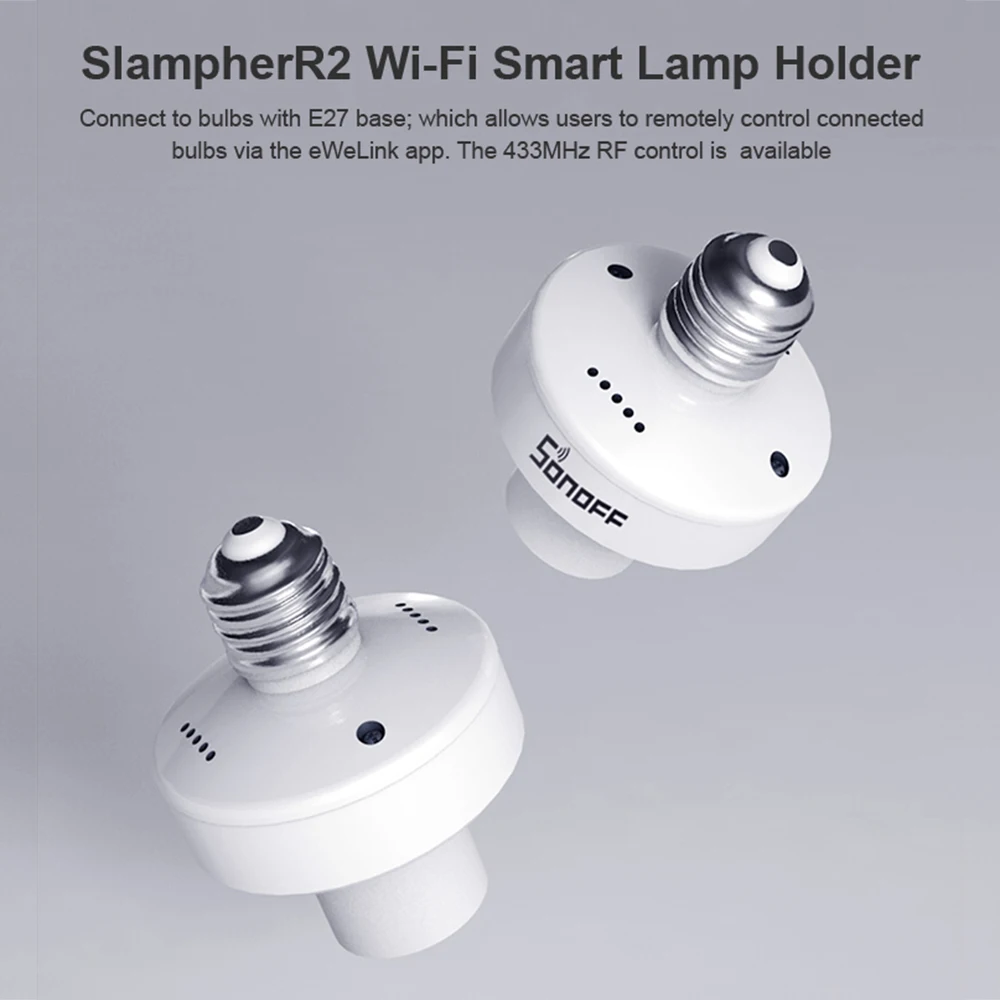 Интеллектуальный выключатель света SONOFF SlampherR2 ITEAD WiFi умный светильник держатель