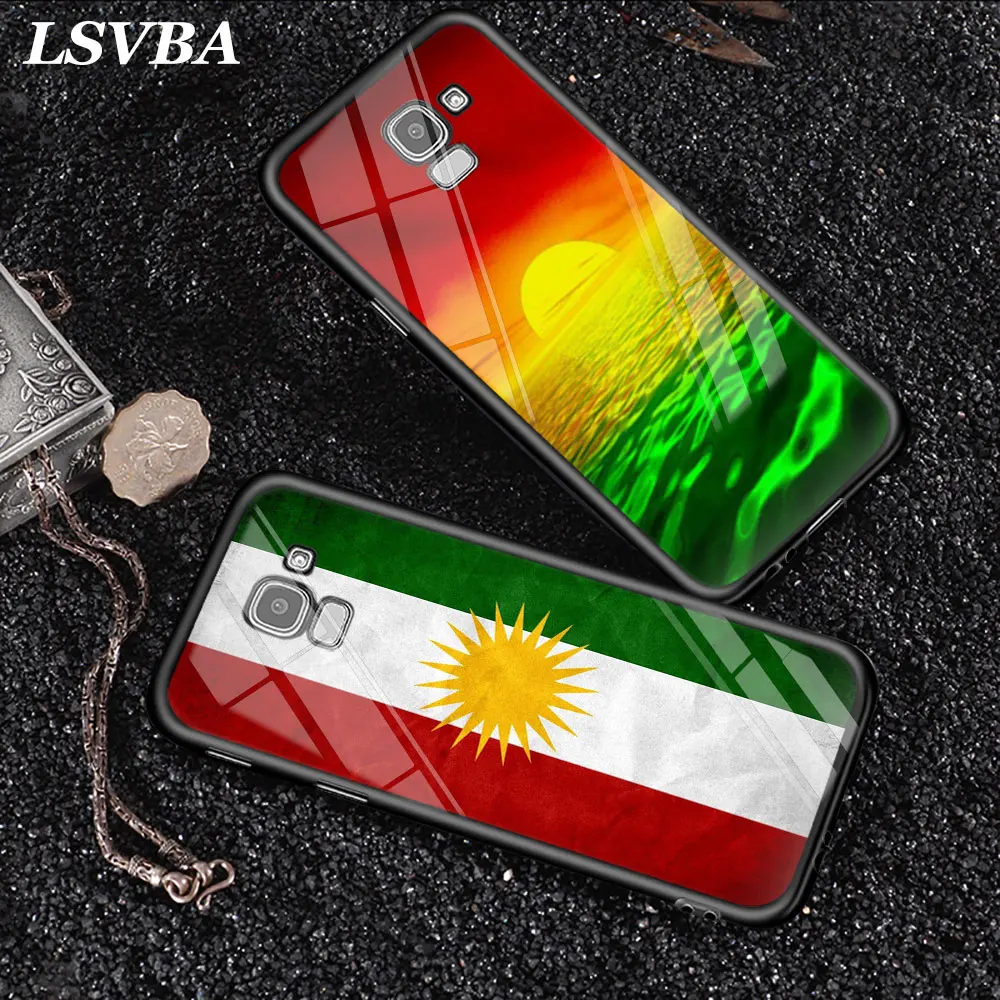 Флаг Курдистана для Samsung Galaxy J2 J3 J4 J5 J6 J7 Plus Core 2018 2017 2016 Супер Яркий глянцевый чехол