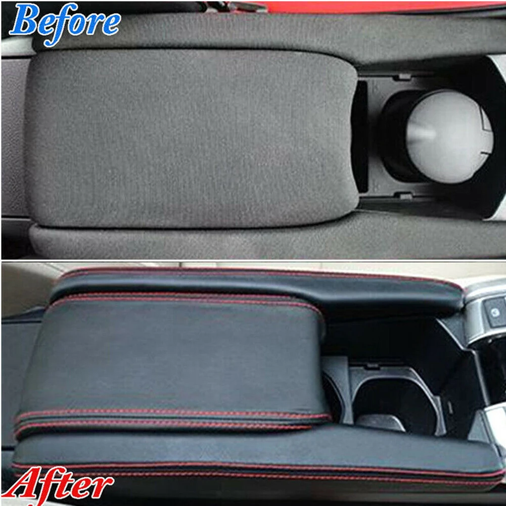 3Pcs Leather Center Armrest Box Case Cover Trim Tool for Honda Civic 2016-2018 | Автомобили и мотоциклы