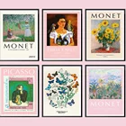 Винтажная Абстрактная живопись Picasso Monet, выставочные плакаты, холст, Современная печать, настенные картины, гостиная, домашний декор, без рамки