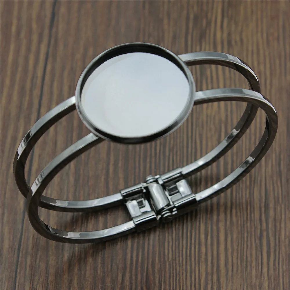 

Accessories for jewelry charm DIY 25mm Round bracelet base 1pcs