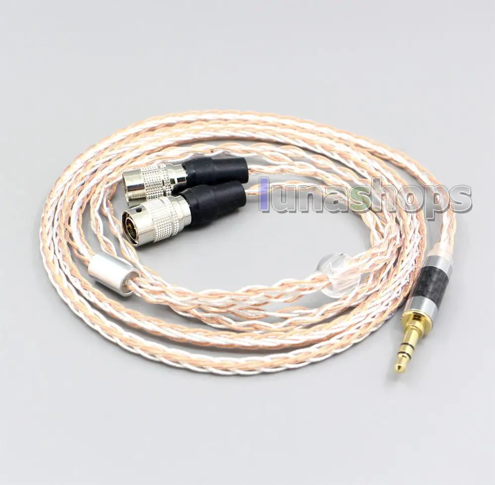 

LN006913 XLR 6.5mm 4.4mm 2.5mm 800 Wires Silver + OCC Headphone Cable For Mr Speakers Alpha Dog Ether C Flow Mad Dog AEON