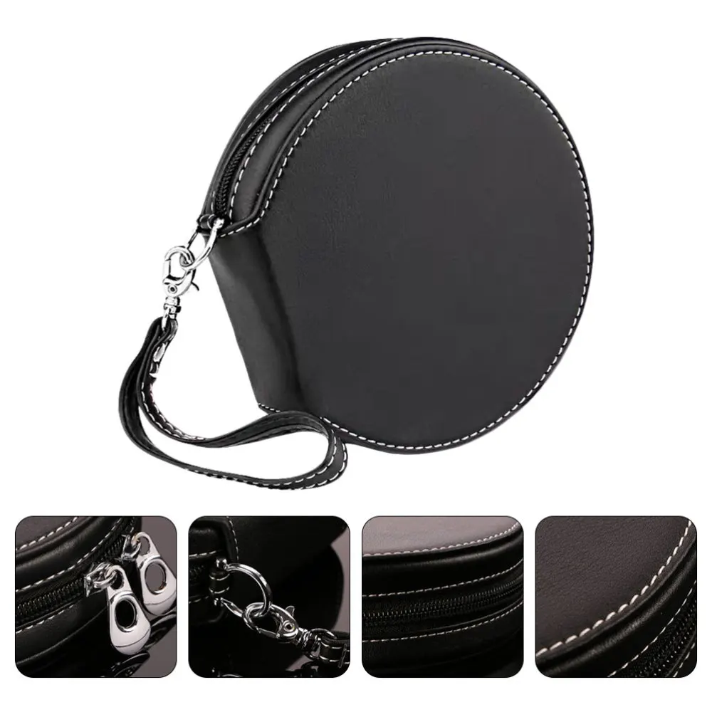 

1Pc Car Storage Bag Round Bag Practical Zipper Storage Holder (Black)