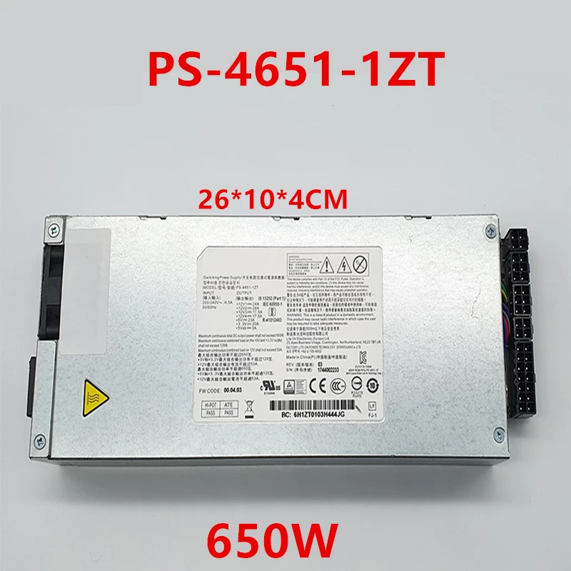 Almost New Original PSU For Liteon Full Modular Big 1U M69 M99 650W Switching Power Supply PS-4651-1ZT